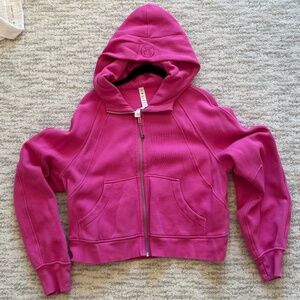 LIKE NEW! Lululemon Scuba Oversized Full-Zip Hoodie - Pink - M/L